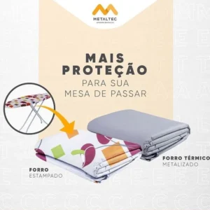 Forro Para Tábua de Passar Pluma (Menor) – 100% Algodão Estampado