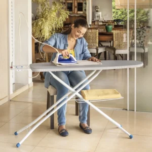 Tábua De Passar Roupa 1001 Top Plus Em Aço (Média) – Forro Térmico Cinza