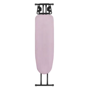 Tábua De Passar Roupa Milão Preta Em Aço (Média) – Forro Térmico Rosa