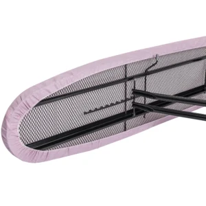 Tábua De Passar Roupa Milão Preta Em Aço (Média) – Forro Térmico Rosa