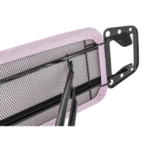 Tábua De Passar Roupa Milão Preta Em Aço (Média) – Forro Térmico Rosa