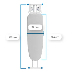 Tábua De Passar Roupa 2001 Mix Plus Em Aço (Maior) – Forro Térmico Cinza