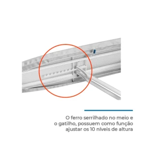 Tábua de Passar Roupa 1001 Mix Plus - Forro Estampado